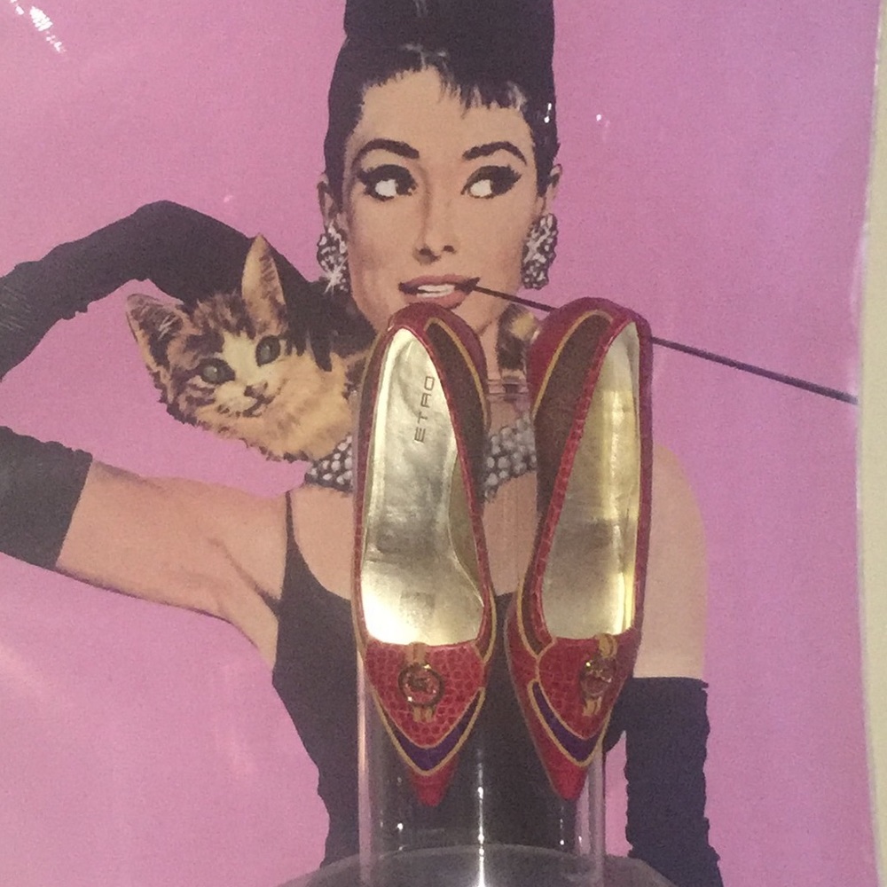 ETRO SUPER SEXY POINTY KITTEN HEELS BRAND NEW 6.5